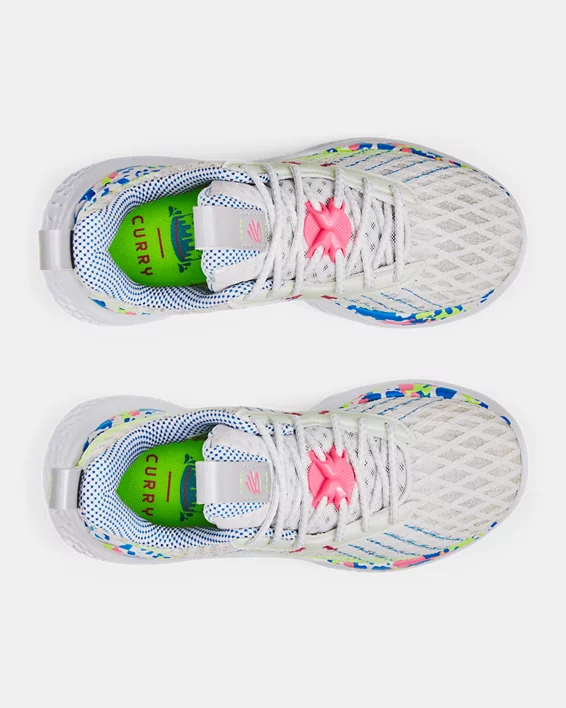 Grade School Curry Flow 10 Splash Party Basketballschuhe – Bild 3