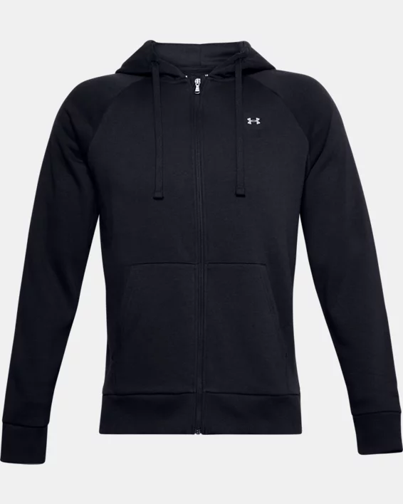 Herren UA Rival Fleece Hoodie Mit Durchgehendem Zip – Bild 5