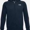 Jungen UA Rival Hoodie Aus Baumwolle Mit Durchgehendem Zip