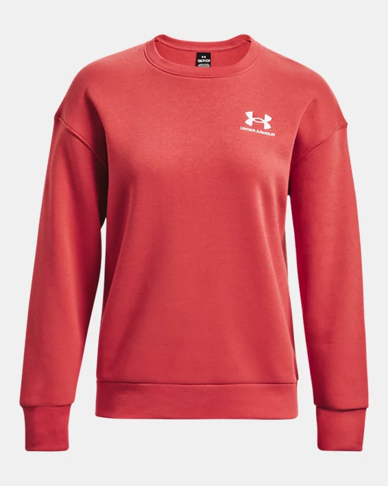 Damen UA Essential Fleece Oberteil Mit Rundhalsausschnitt – Bild 5