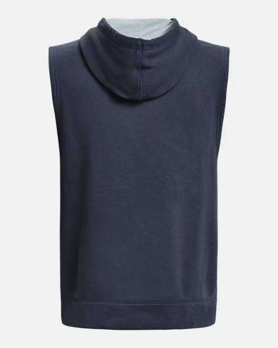 Herren Curry Fleece-Hoodie, ärmellos – Bild 6