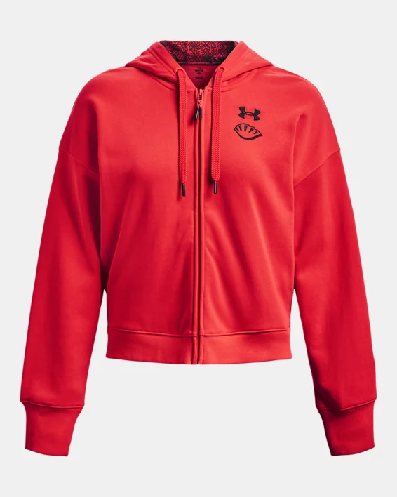 Damen UA Terry-Oberteil Mit Durchgehendem Zip – Bild 7