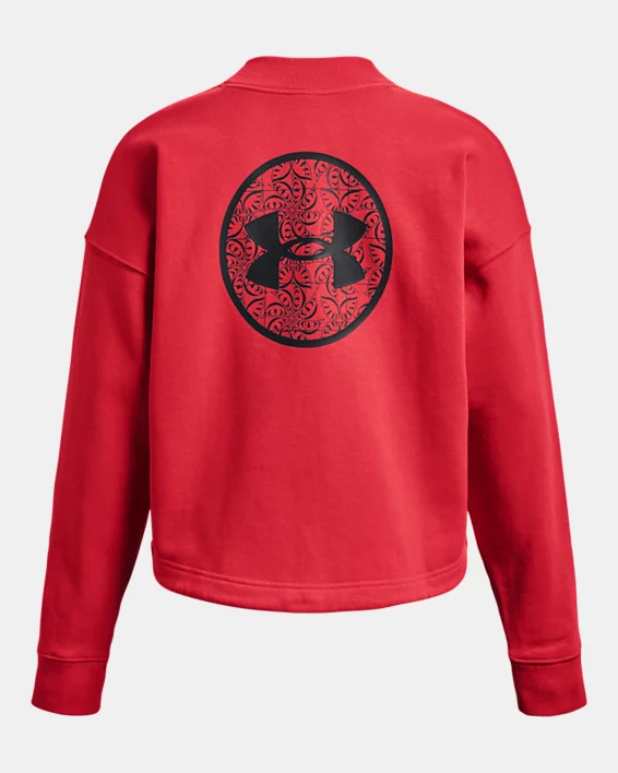 Damen UA Oberteil Aus French Terry Mit Rundhalsausschnitt – Bild 8