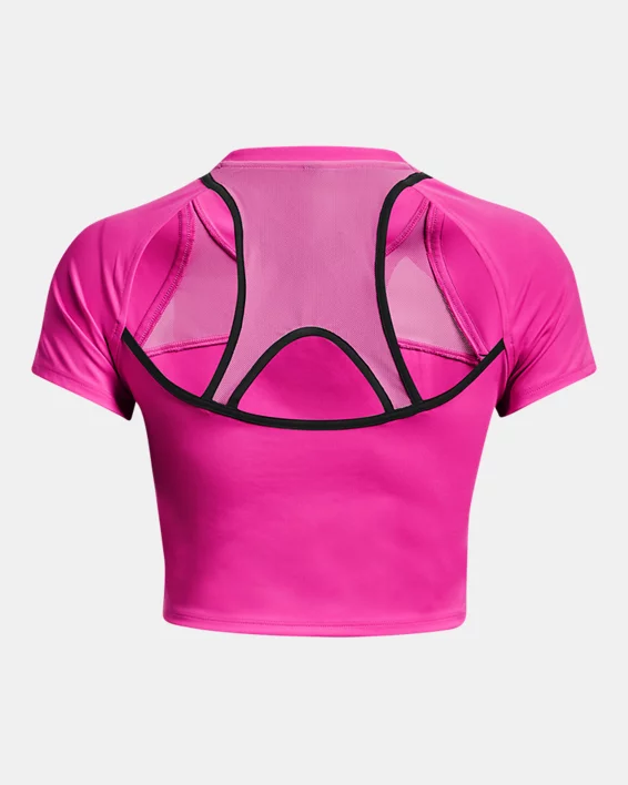 UA Run Anywhere Crop Kurzarm-Oberteil Für Damen – Bild 8