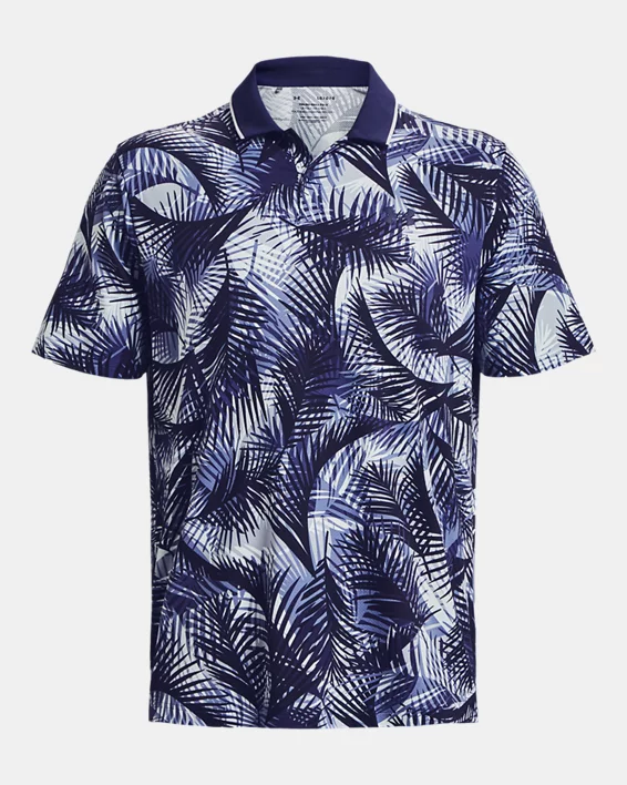 UA Iso-Chill Graphic Palm Poloshirt Für Herren – Bild 7