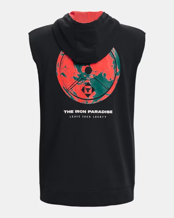 Herren Project Rock Heavyweight ärmelloser Hoodie Aus French Terry Mit Durchgehendem Zip – Bild 6