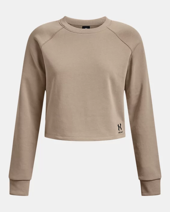 UA Terry Crop Langarm-Oberteil Für Damen – Bild 5