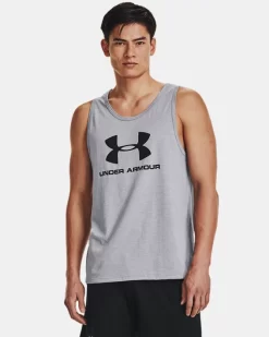 Herren UA Sportstyle Tanktop Mit Logo