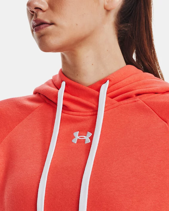 Damen UA Rival Fleece HB Hoodie – Bild 4