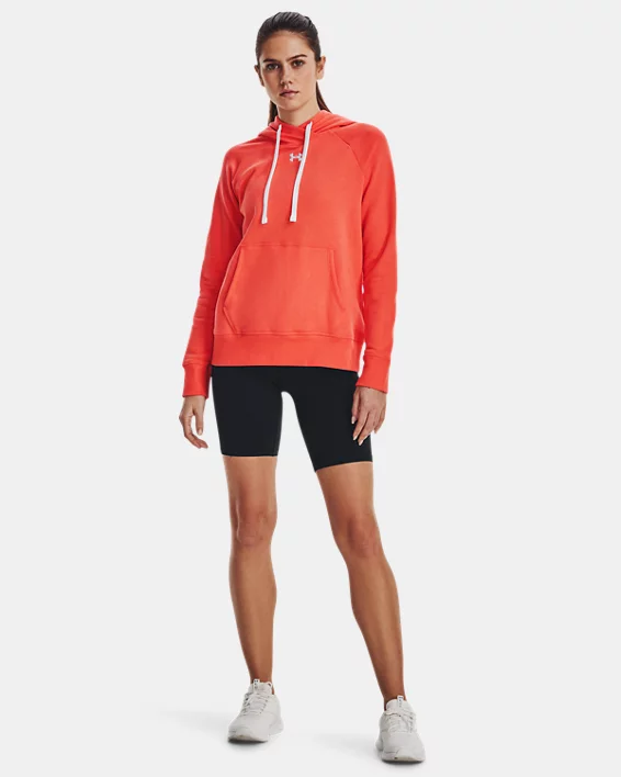 Damen UA Rival Fleece HB Hoodie – Bild 3