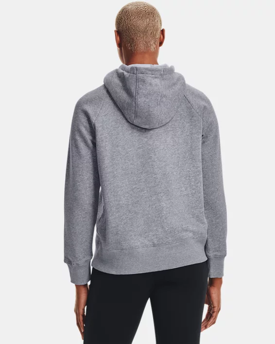 Damen UA Rival Fleece Logo Hoodie – Bild 2