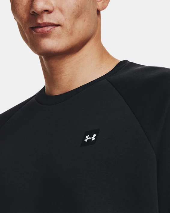 Herren UA Rival Fleece Crew – Bild 4
