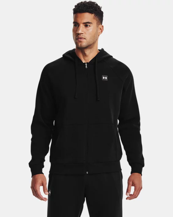 Herren UA Rival Fleece Hoodie Mit Durchgehendem Zip