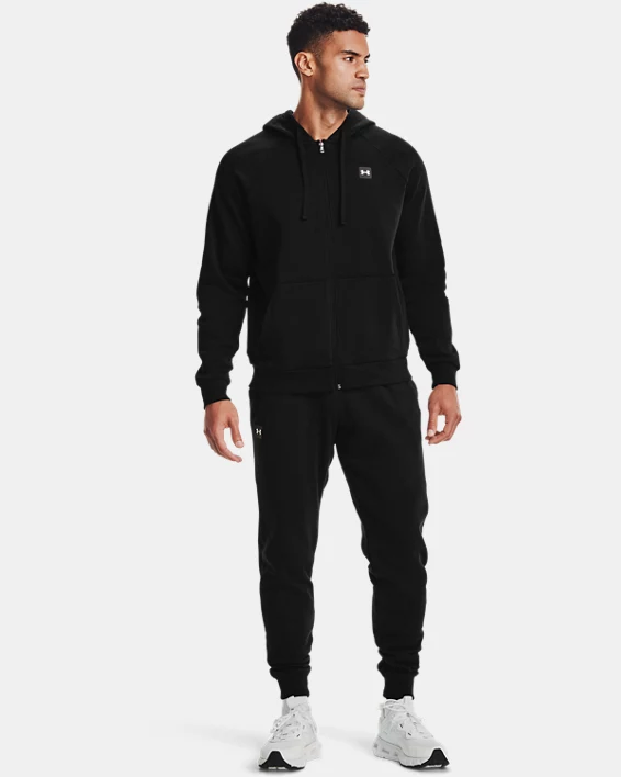 Herren UA Rival Fleece Hoodie Mit Durchgehendem Zip – Bild 3
