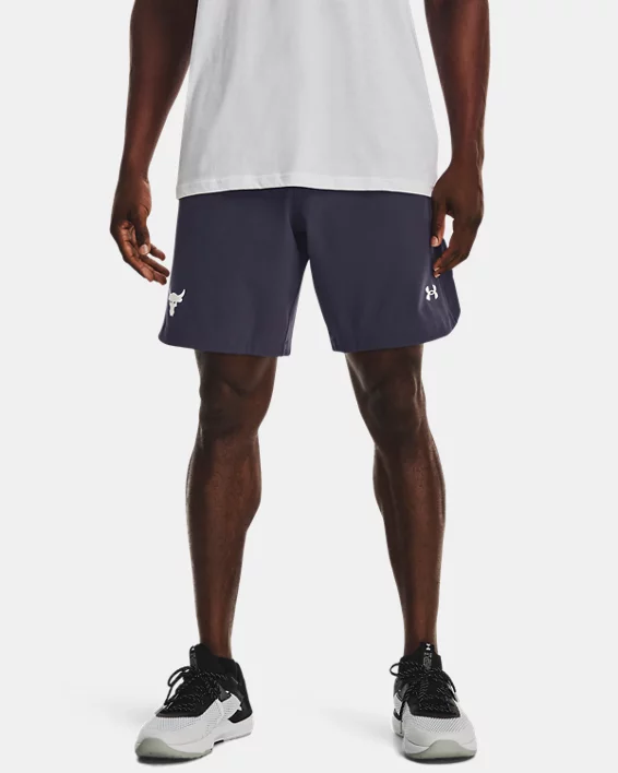 Herren Project Rock Shorts Mit Druckknopfleisten