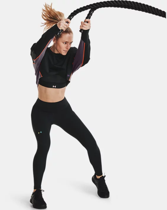 Damen UA RUSH™ Leggings Mit No-Slip-Bund, Volle Länge – Bild 4