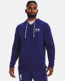 Herren UA Rival Terry Mit Durchgehendem Zip