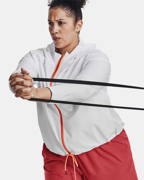 Damen UA Jacke Aus Webstoff Mit Durchgehendem Zip – Bild 4