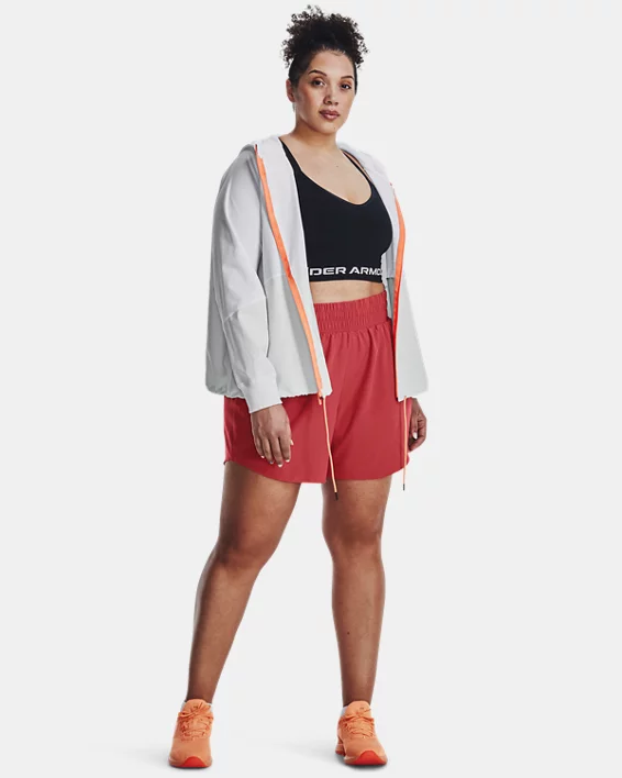 Damen UA Jacke Aus Webstoff Mit Durchgehendem Zip – Bild 3