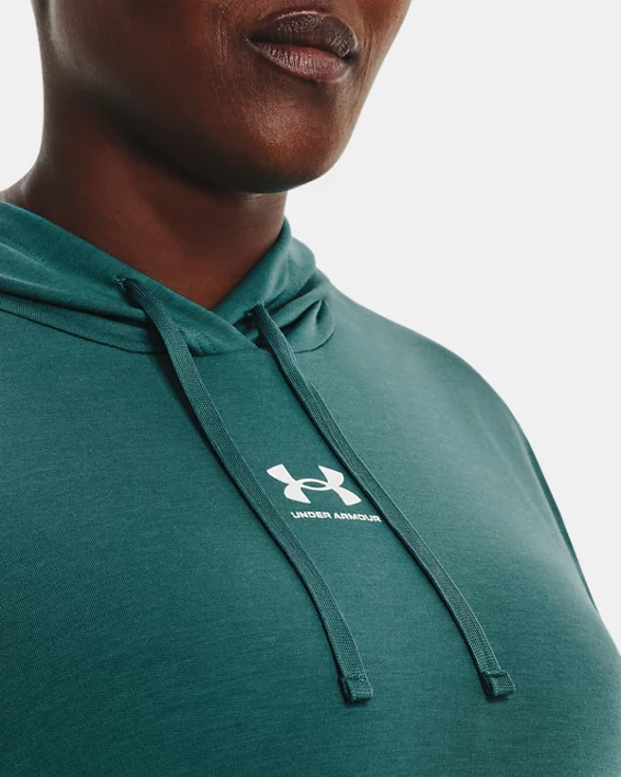 Damen UA Rival Hoodie Aus French Terry – Bild 4