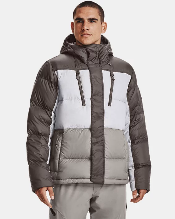 Herren ColdGear® Infrared Daunenjacke Im Blockfarben-Design