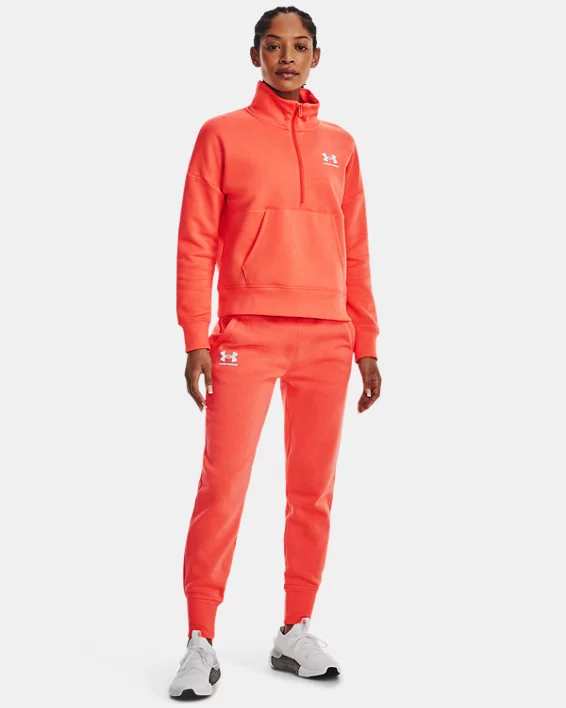 UA Rival Fleece Mit ½ Zip Für Damen – Bild 3