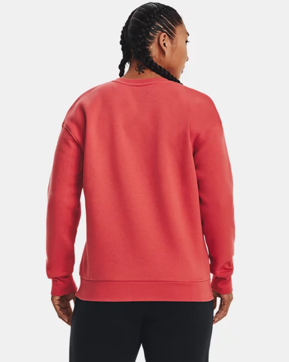 Damen UA Essential Fleece Oberteil Mit Rundhalsausschnitt – Bild 2