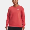 Damen UA Essential Fleece Oberteil Mit Rundhalsausschnitt