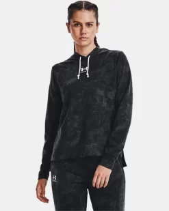 UA Rival Terry Hoodie Mit Aufdruck Für Damen