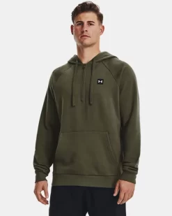 UA Rival Fleece Hoodie Mit ½ Zip Für Herren