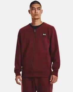 Herren UA Summit Strickshirt Mit Durchgehendem Zip Und Grafik