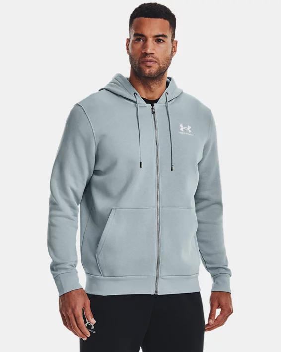 Herren UA Essential Fleece-Hoodie Mit Durchgehendem Zip