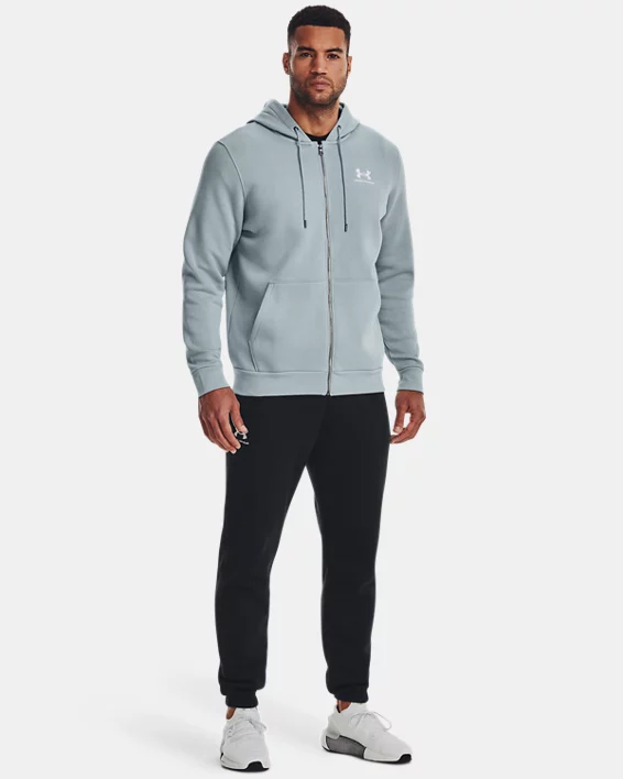 Herren UA Essential Fleece-Hoodie Mit Durchgehendem Zip – Bild 3