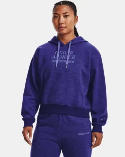 Damen UA Recovery Fleece Hoodie Mit Schriftzug