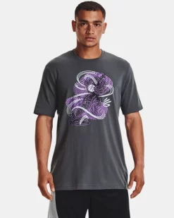 Curry Animated Sketch Kurzarm-Oberteil Für Herren