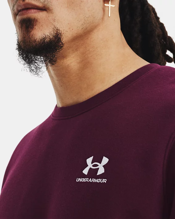 Herren UA Essential Fleece Oberteil Mit Rundhalsausschnitt – Bild 4