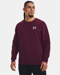 Herren UA Essential Fleece Oberteil Mit Rundhalsausschnitt