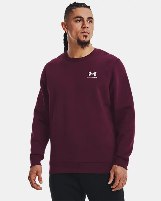 Herren UA Essential Fleece Oberteil Mit Rundhalsausschnitt