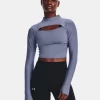 Damen UA RUSH™ Langarm-Oberteil Mit Stehkragen
