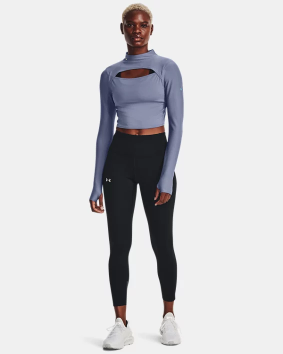 Damen UA RUSH™ Langarm-Oberteil Mit Stehkragen – Bild 3