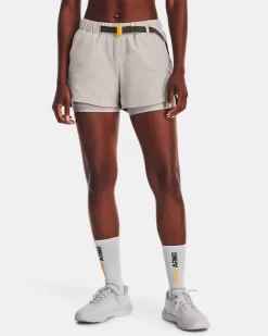 Damen UA Terrain 2-in-1-Shorts