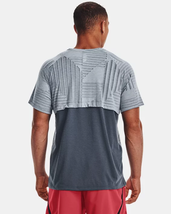 UA Streaker Deco Diamond Kurzarm-Oberteil Für Herren – Bild 2