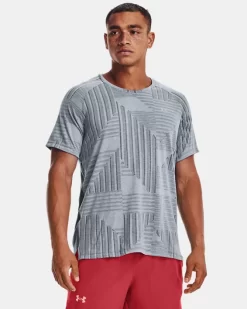 UA Streaker Deco Diamond Kurzarm-Oberteil Für Herren