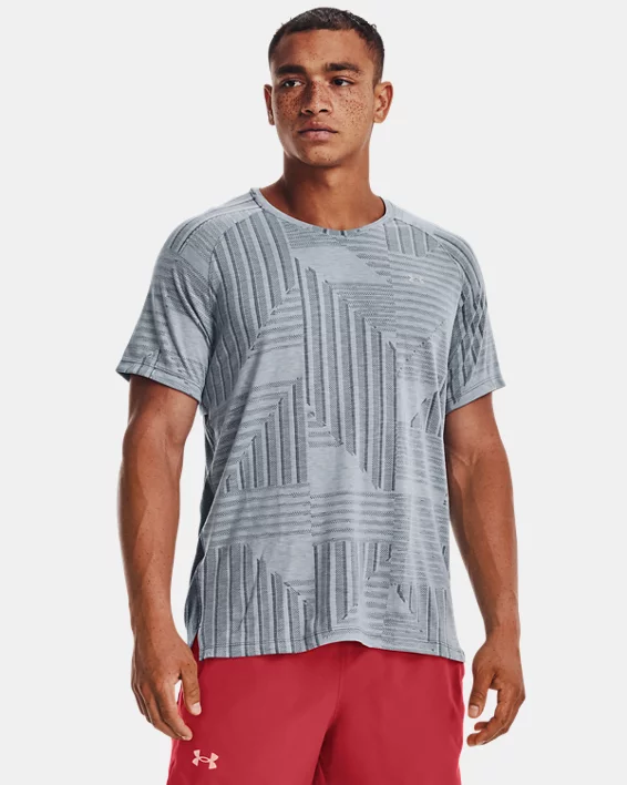 UA Streaker Deco Diamond Kurzarm-Oberteil Für Herren