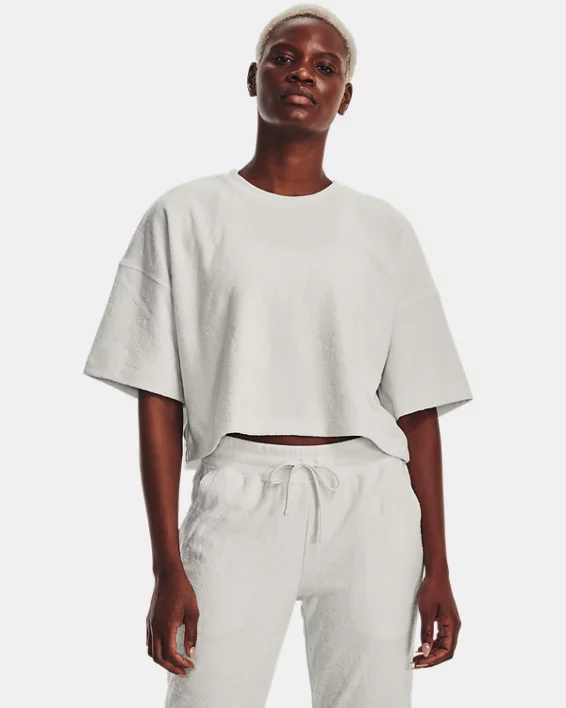 UA Journey Terry Kurzarm-Oberteil Für Damen