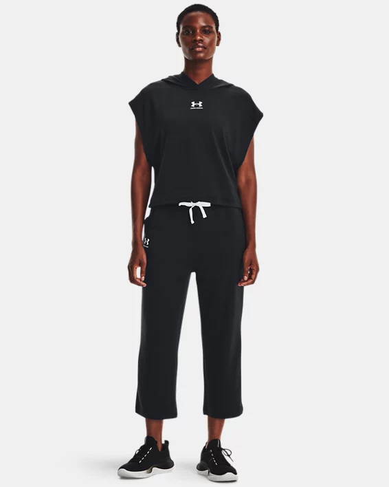 UA Rival Crop Schlaghose Aus French Terry Für Damen – Bild 3