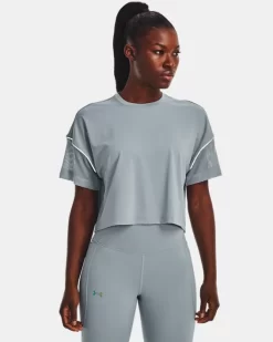 UA RUSH™ Vent Crop Kurzarm-Oberteil Für Damen