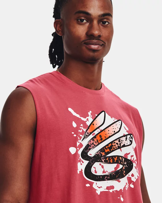 Curry ärmelloses T-Shirt Für Herren – Bild 4