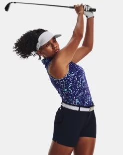 Damen UA Iso-Chill Ärmelloses Poloshirt