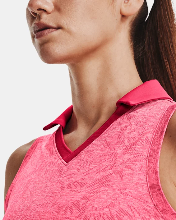 UA Playoff Wild Fields ärmelloses Poloshirt Für Damen – Bild 4